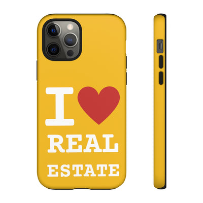 Tough Case - I Heart - Yellow (31 Sizes)