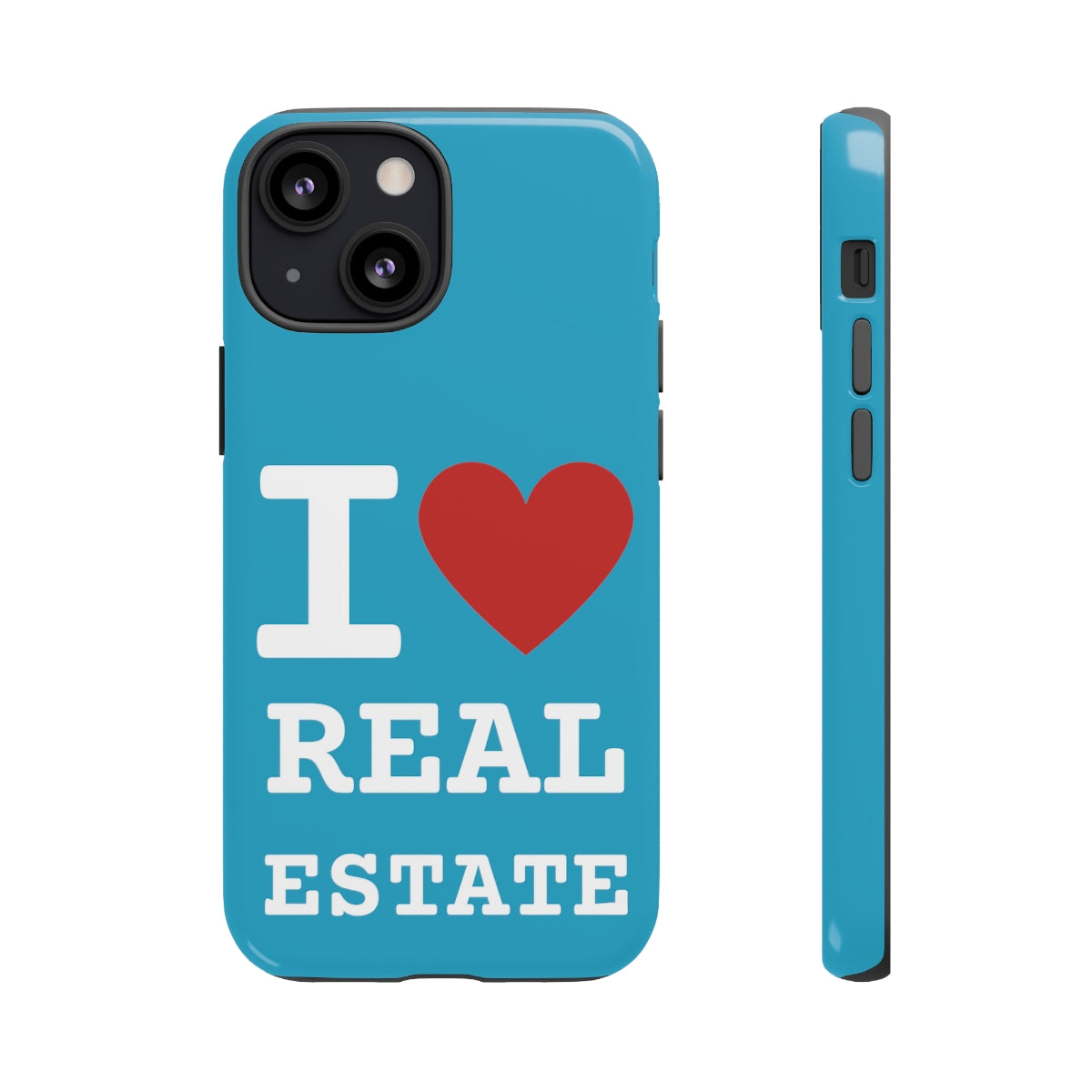 Tough Case - I Heart - Turquoise (31 Sizes)