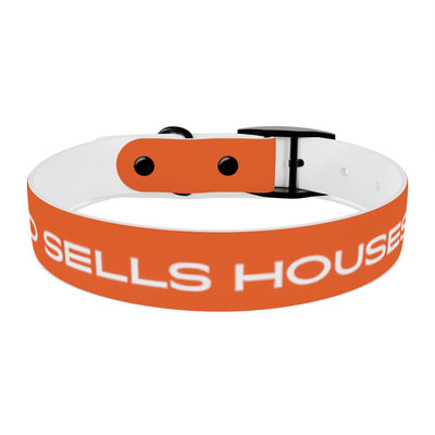 Dog Collar - My Dad Sells Houses - Orange