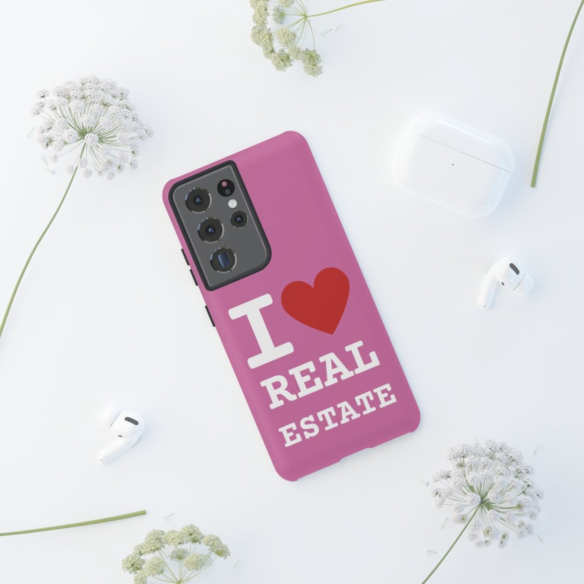 Tough Case - I Heart - Pink (31 Sizes)