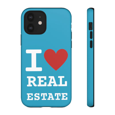 Tough Case - I Heart - Turquoise (31 Sizes)