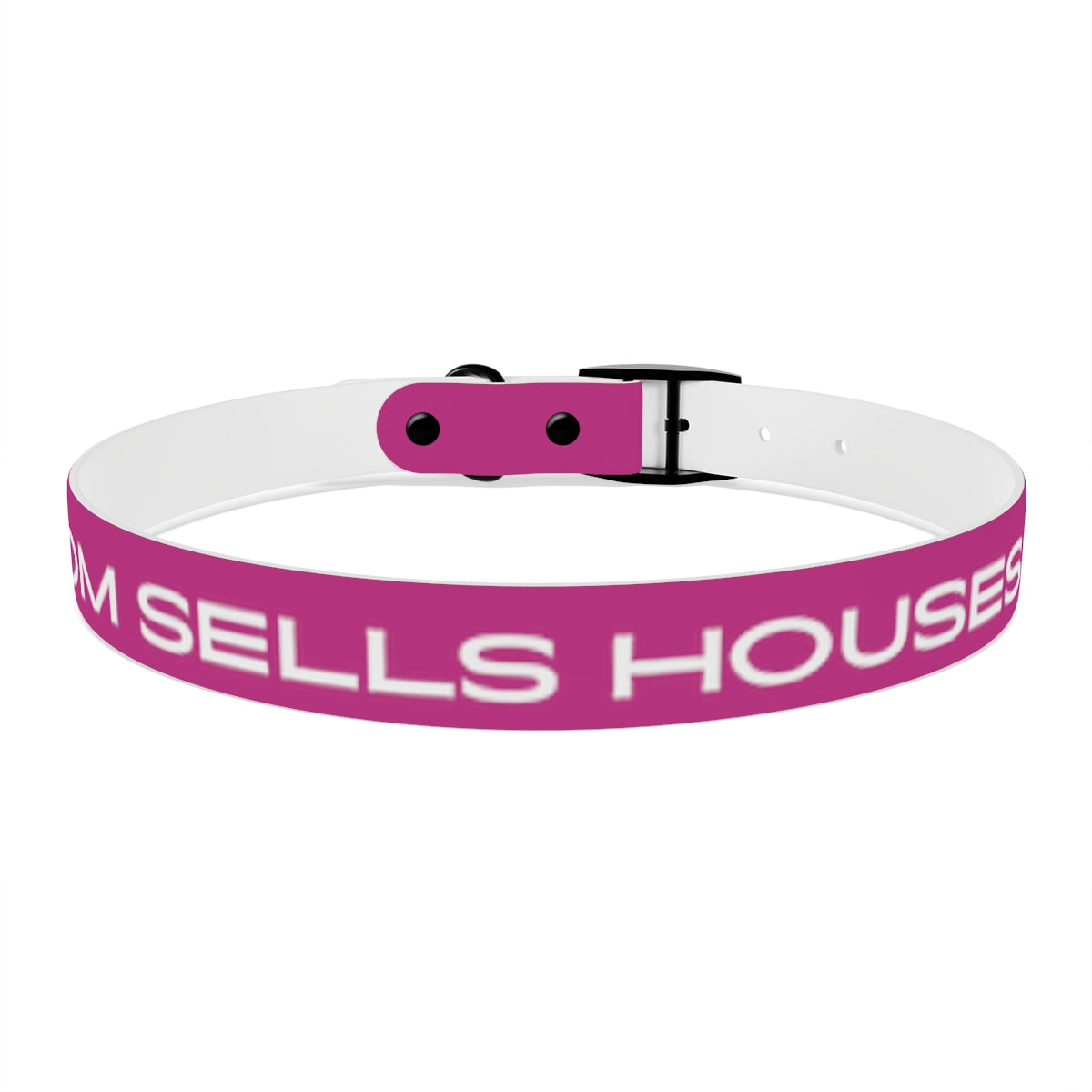 Dog Collar - My Mom Sells Houses - Pink