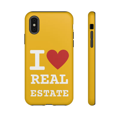 Tough Case - I Heart - Yellow (31 Sizes)