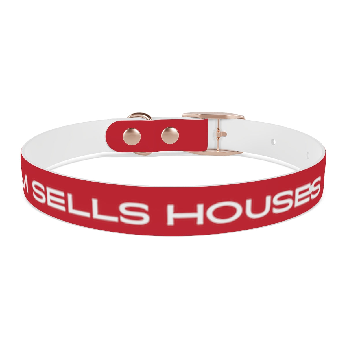 Dog Collar - My Mom Sells Houses - Red