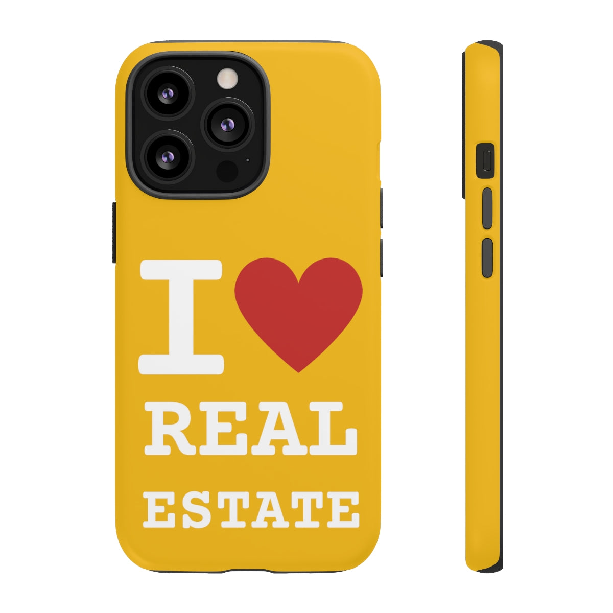 Tough Case - I Heart - Yellow (31 Sizes)