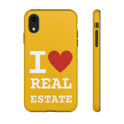 Tough Case - I Heart - Yellow (31 Sizes)