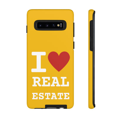 Tough Case - I Heart - Yellow (31 Sizes)