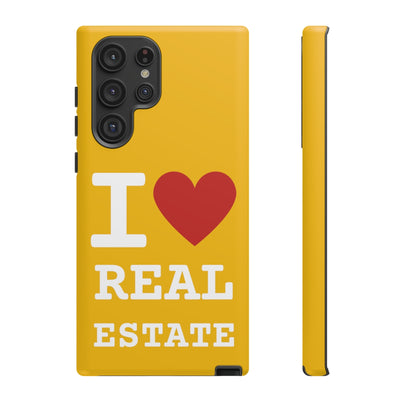 Tough Case - I Heart - Yellow (31 Sizes)