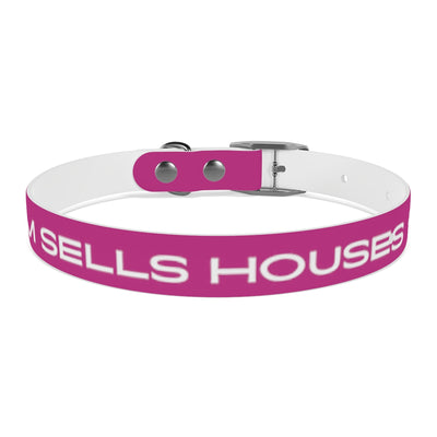 Dog Collar - My Mom Sells Houses - Pink