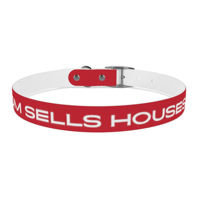 Dog Collar - My Mom Sells Houses - Red