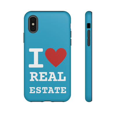 Tough Case - I Heart - Turquoise (31 Sizes)