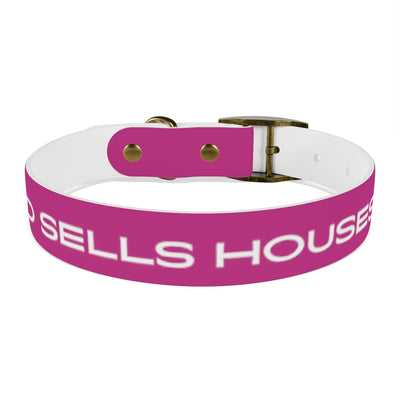 Dog Collar - My Dad Sells Houses - Pink