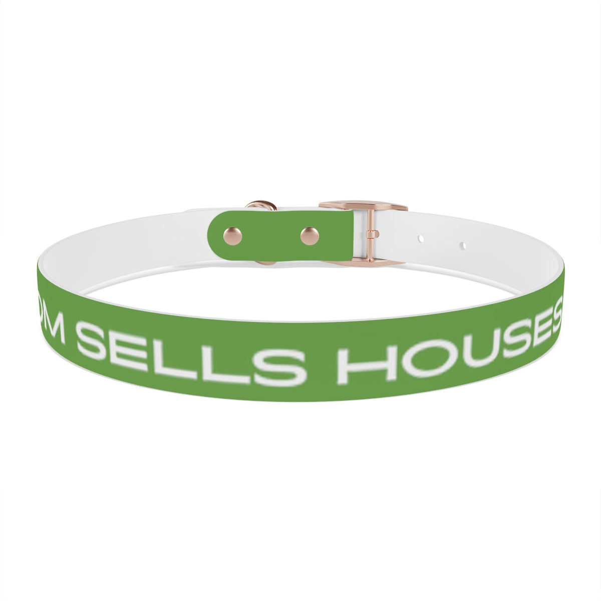 Dog Collar - My Mom Sells Houses - Green