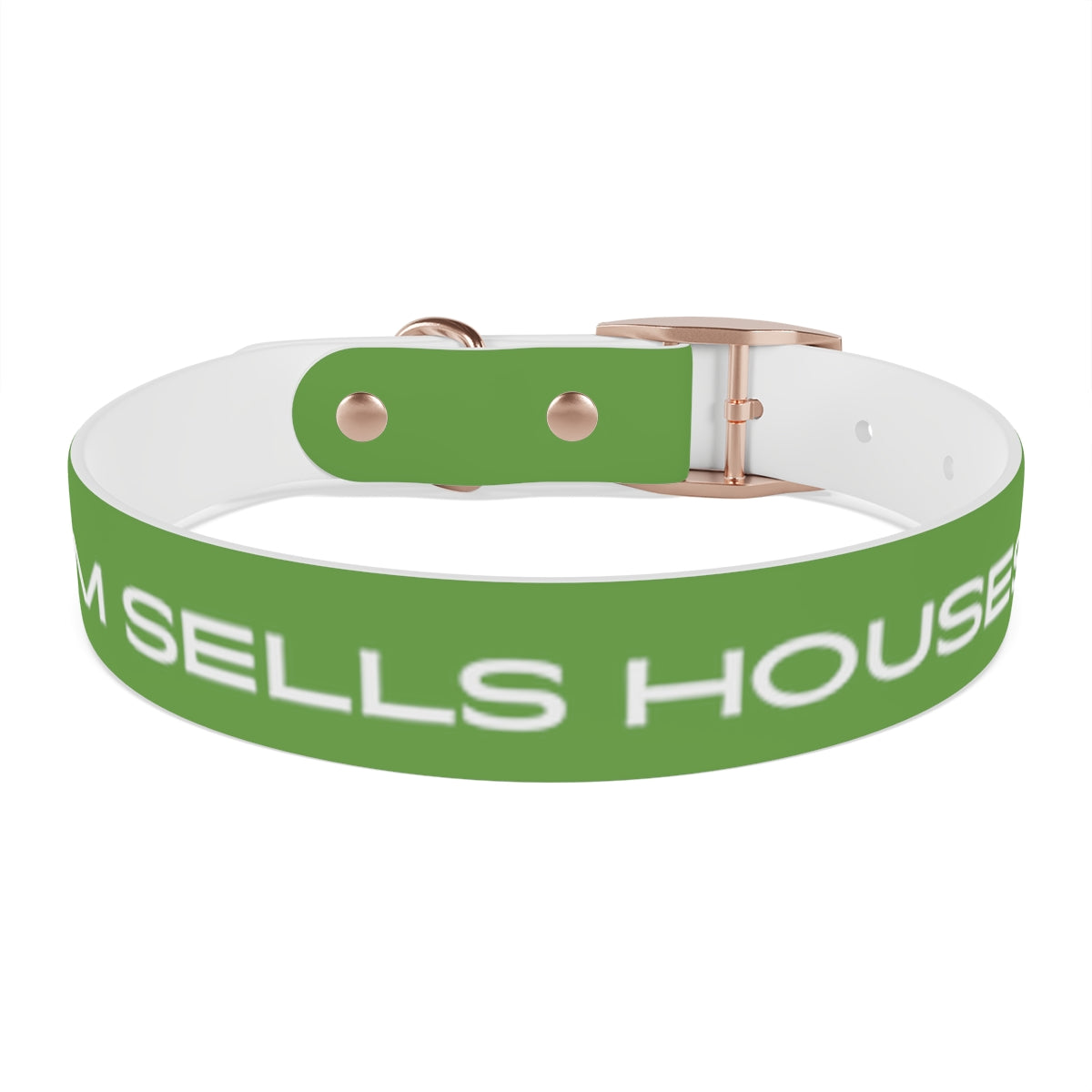 Dog Collar - My Mom Sells Houses - Green