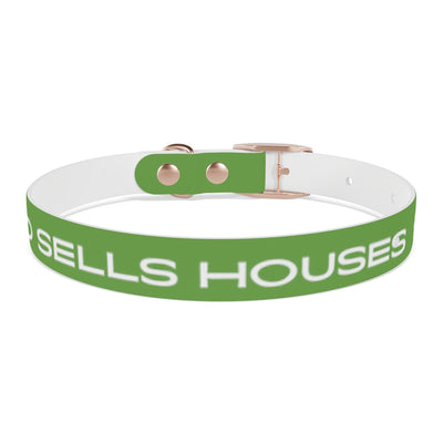 Dog Collar - My Dad Sells Houses - Green