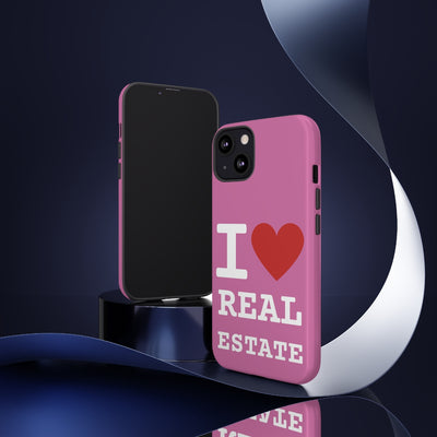 Tough Case - I Heart - Pink (31 Sizes)