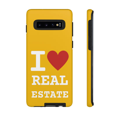 Tough Case - I Heart - Yellow (31 Sizes)