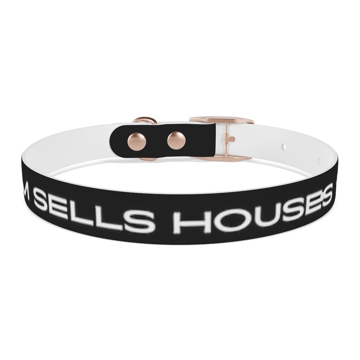 Dog Collar - My Mom Sells Houses - Black