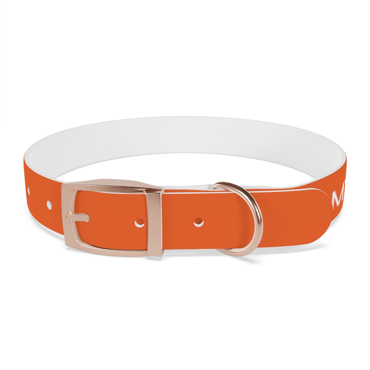 Dog Collar - My Dad Sells Houses - Orange