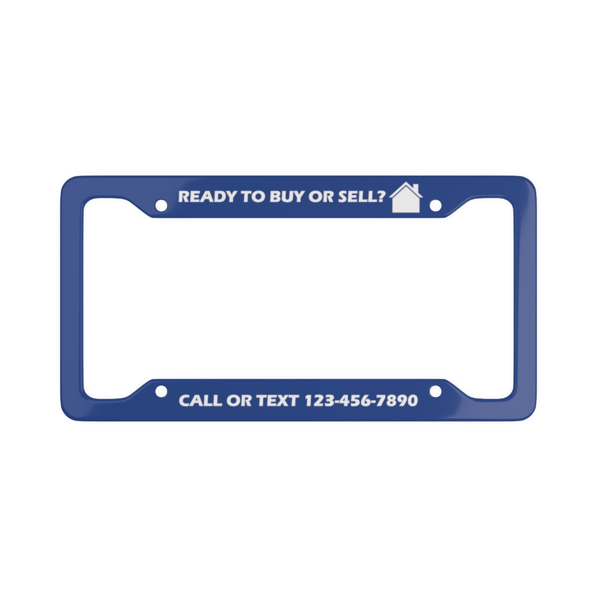 Custom License Plate Frame - Buy/Sell - Blue