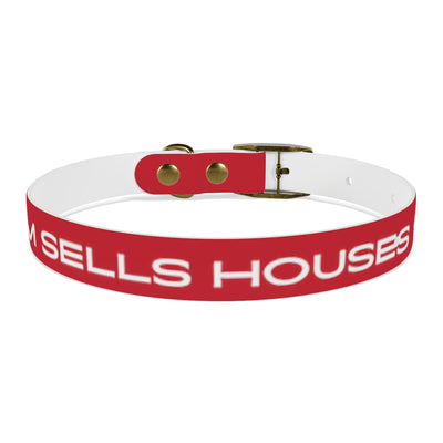Dog Collar - My Mom Sells Houses - Red