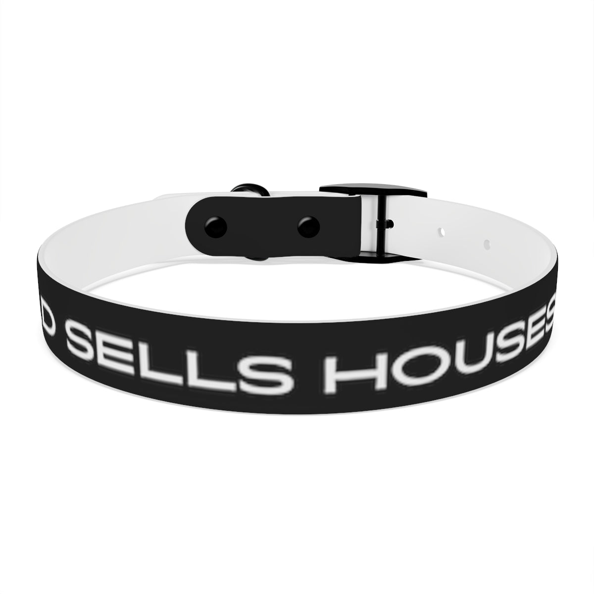 Dog Collar - My Dad Sells Houses - Black