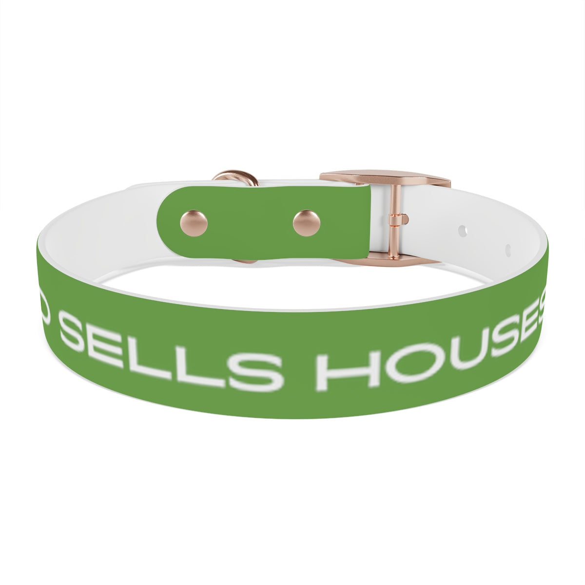 Dog Collar - My Dad Sells Houses - Green