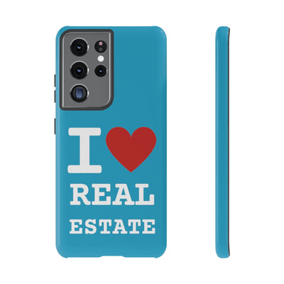 Tough Case - I Heart - Turquoise (31 Sizes)