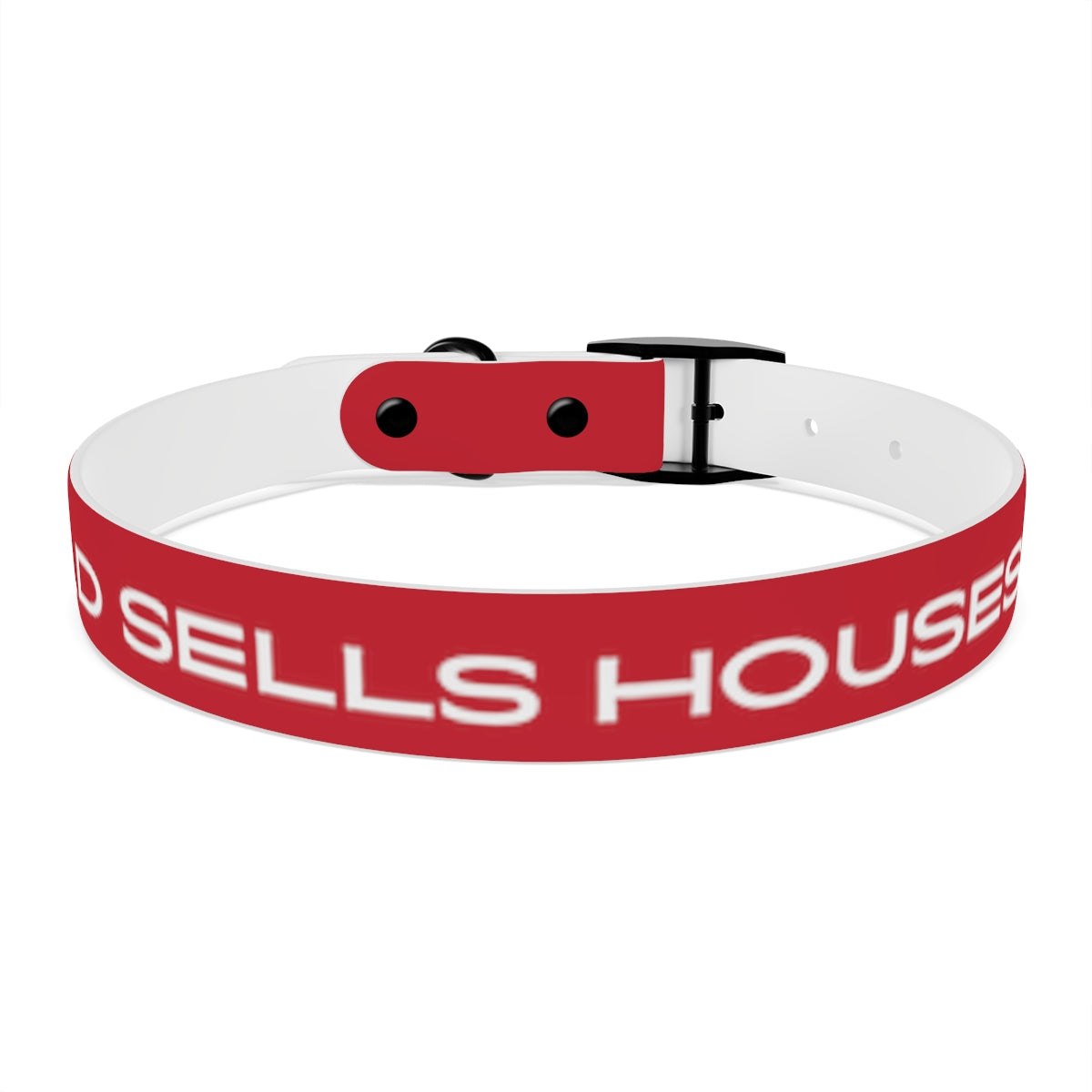 Dog Collar - My Dad Sells Houses - Red