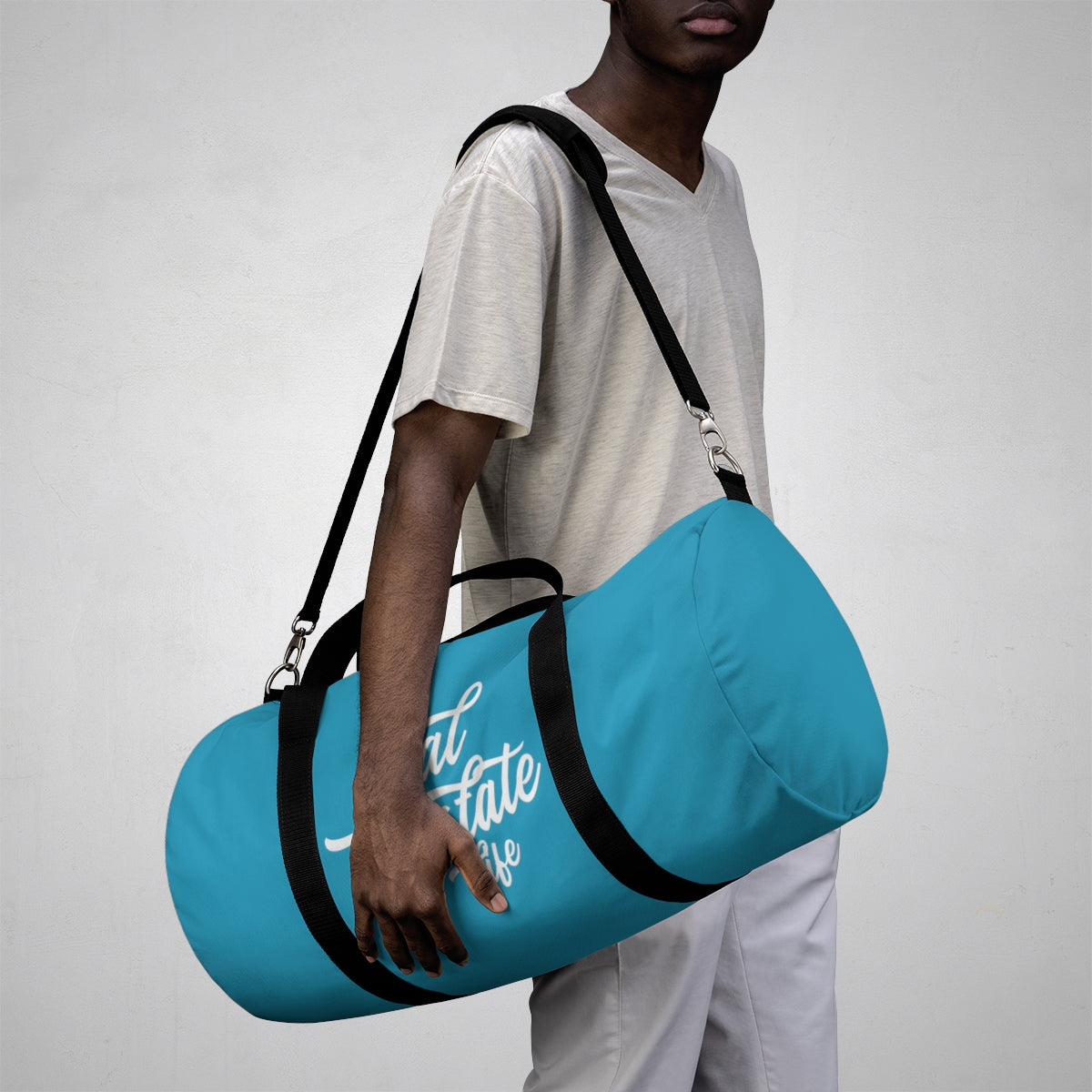 Duffel Bag - Real Estate Life - Turquoise