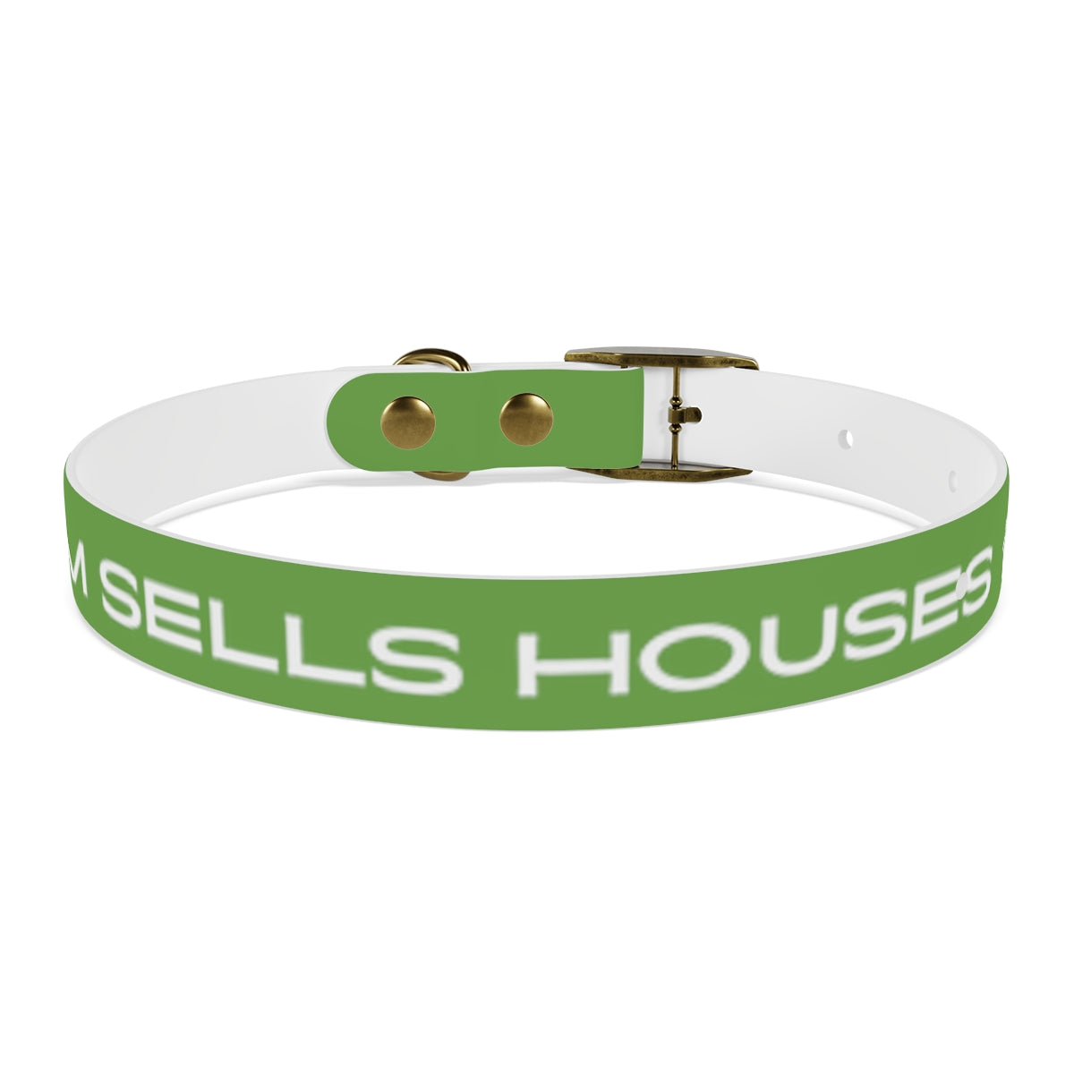 Dog Collar - My Mom Sells Houses - Green