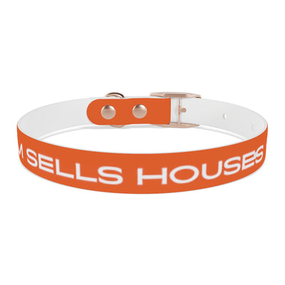 Dog Collar - My Mom Sells Houses - Orange