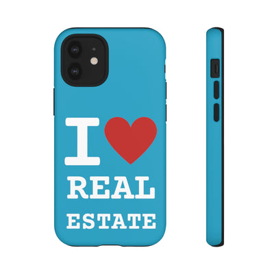 Tough Case - I Heart - Turquoise (31 Sizes)