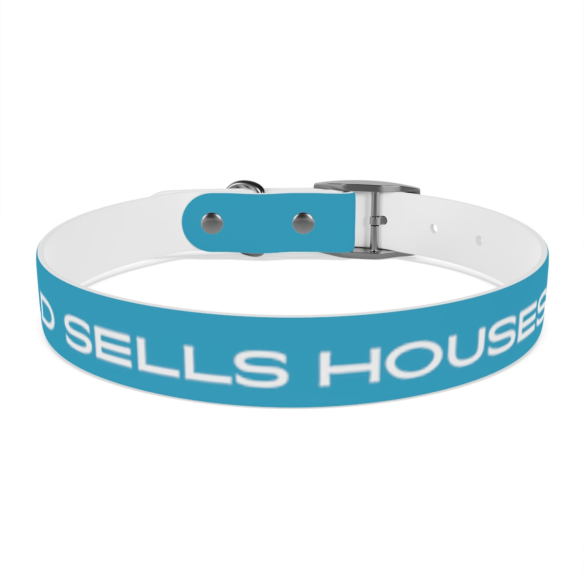 Dog Collar - My Dad Sells Houses - Turquoise