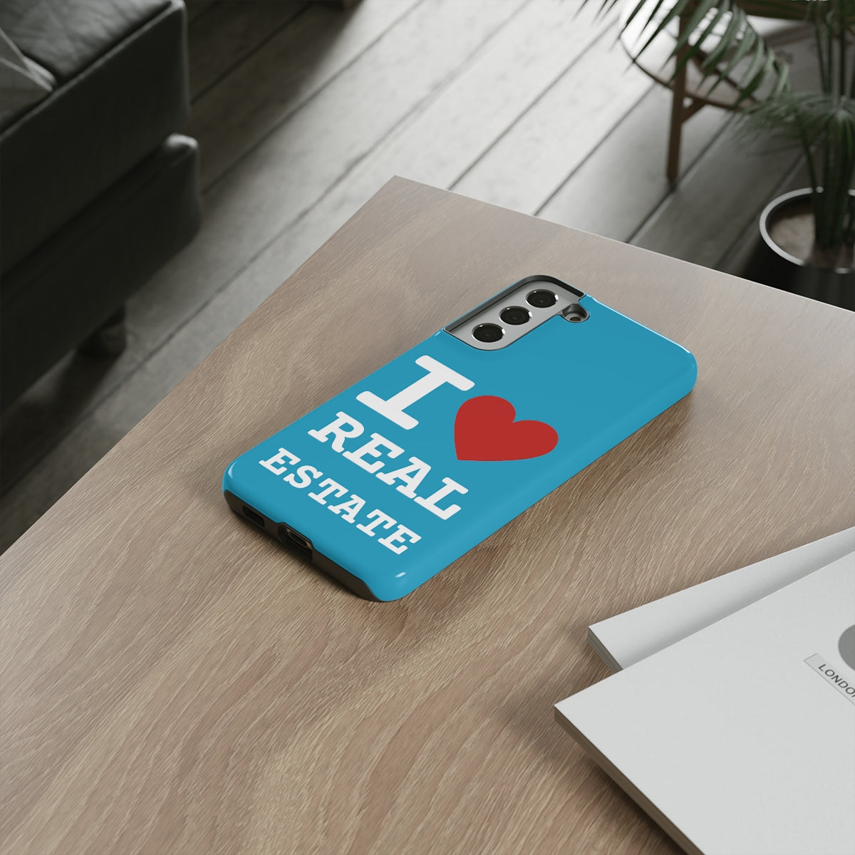 Tough Case - I Heart - Turquoise (31 Sizes)