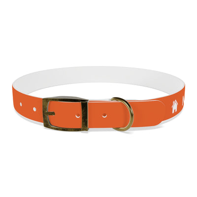 Dog Collar - My Dad Sells Houses - Orange