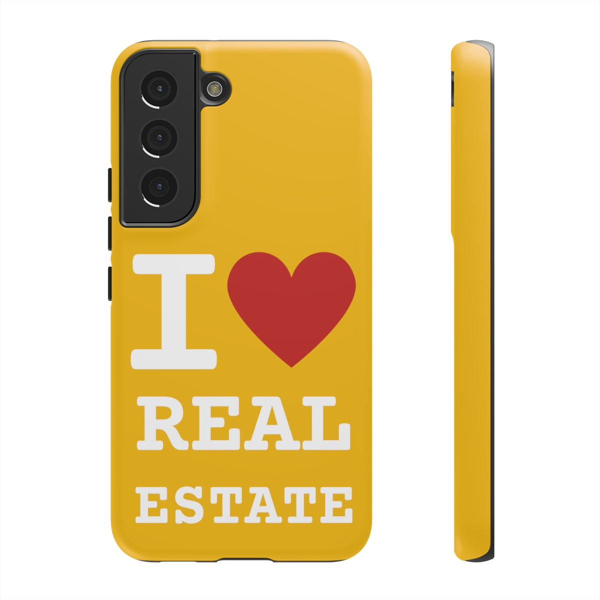 Tough Case - I Heart - Yellow (31 Sizes)