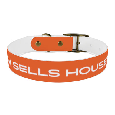 Dog Collar - My Mom Sells Houses - Orange