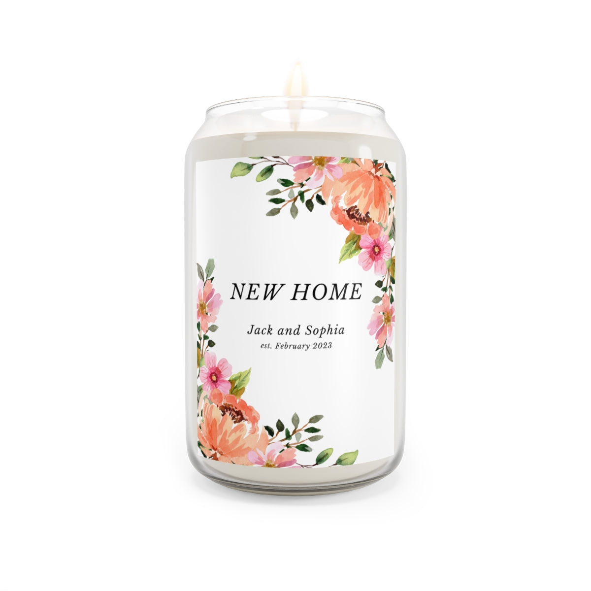 Personalized Candle - Floral