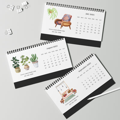 Custom Desk Calendar - Boho Home