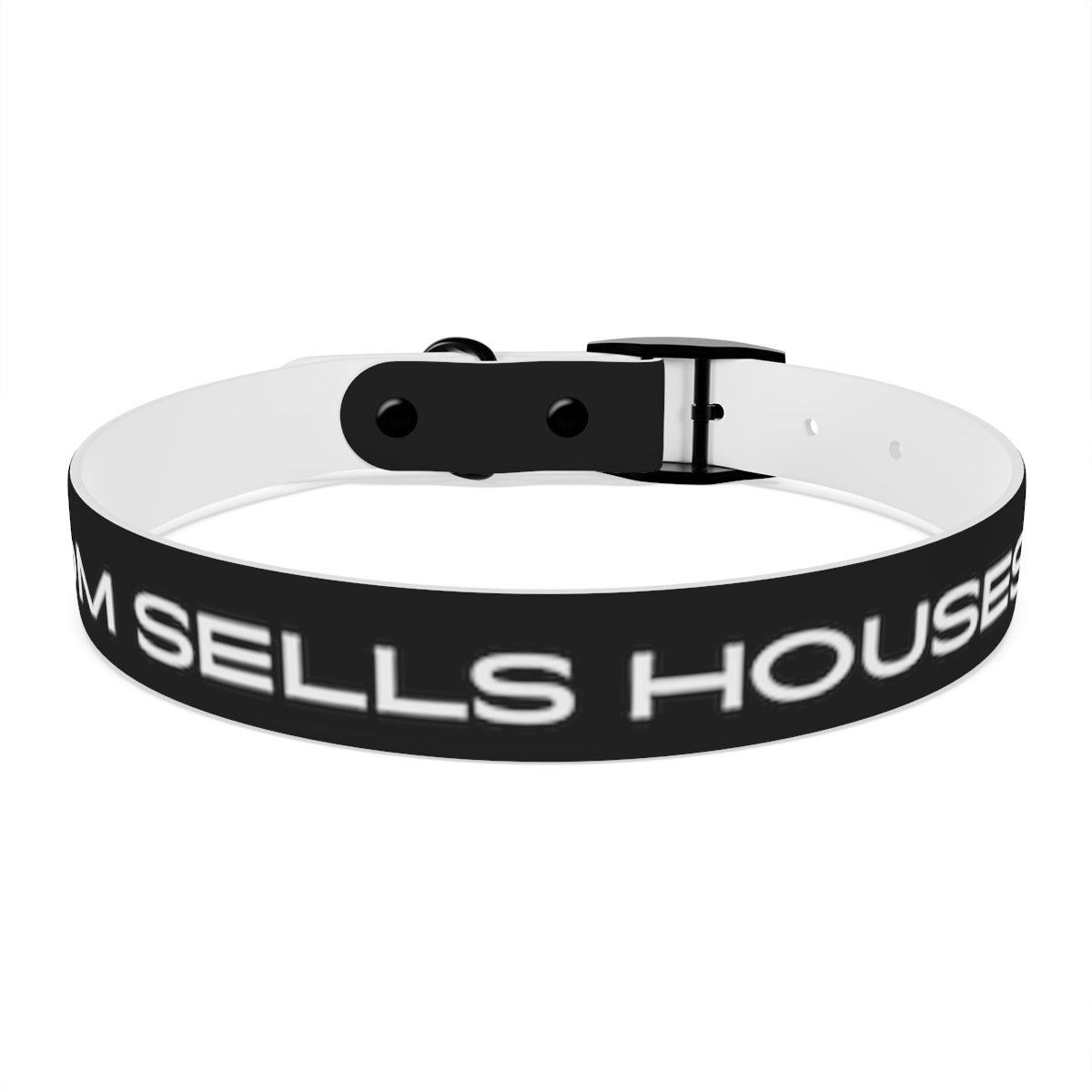 Dog Collar - My Mom Sells Houses - Black