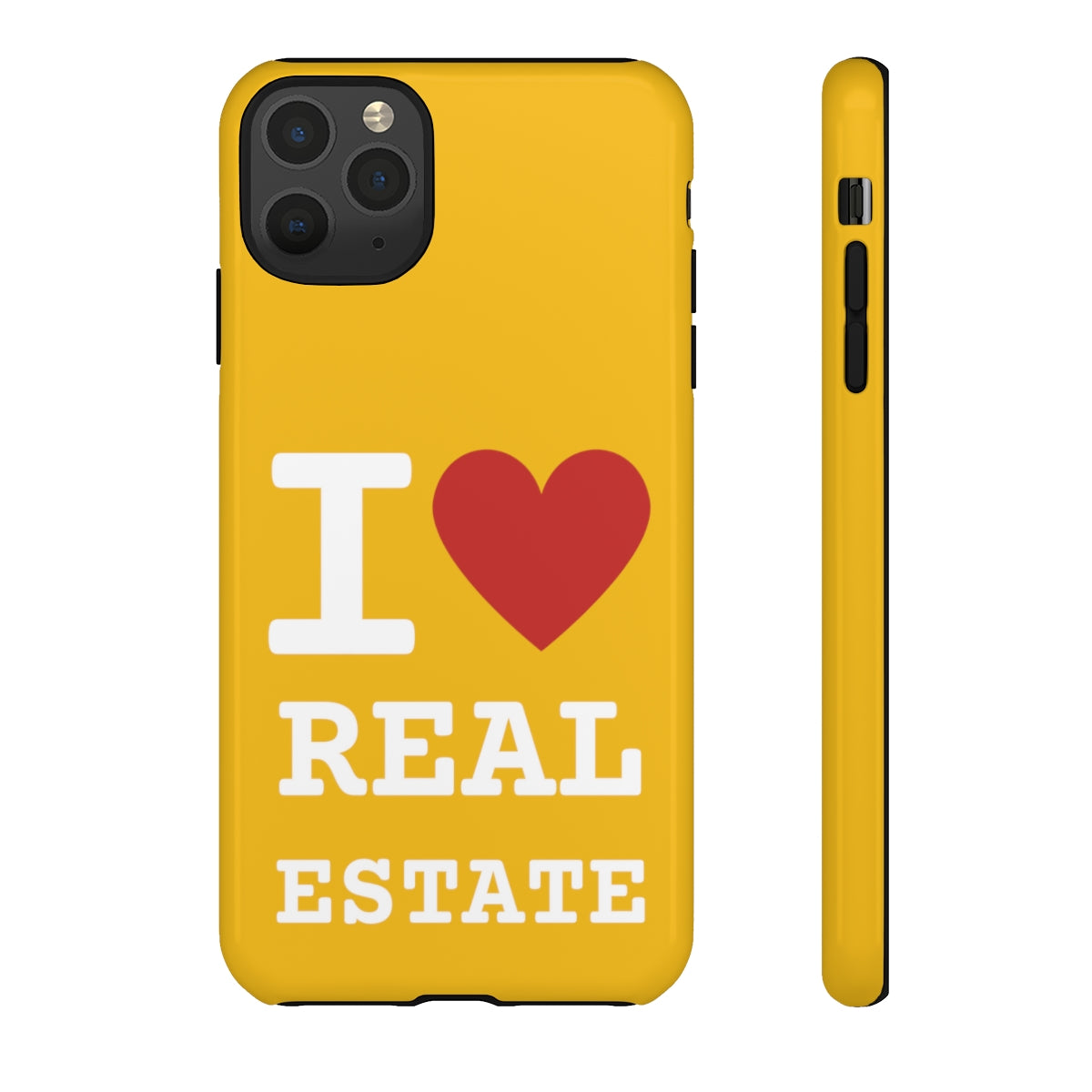 Tough Case - I Heart - Yellow (31 Sizes)