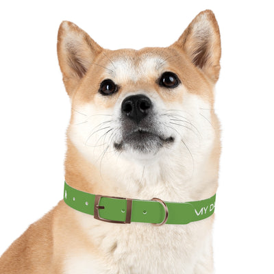 Dog Collar - My Dad Sells Houses - Green