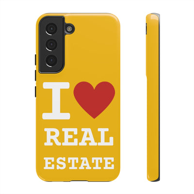 Tough Case - I Heart - Yellow (31 Sizes)