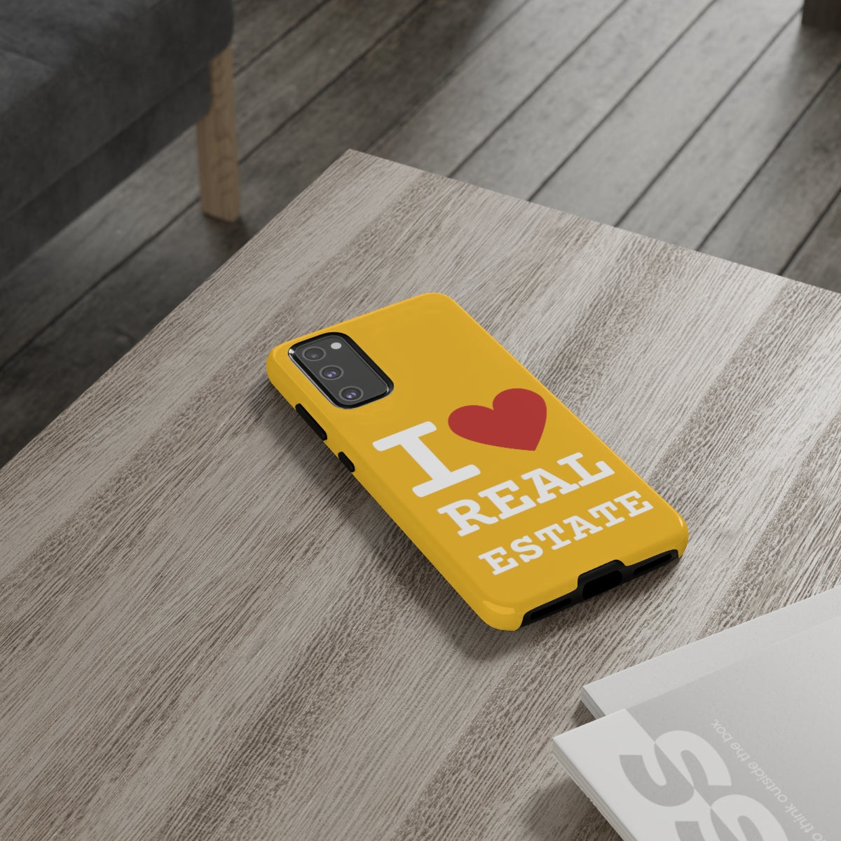 Tough Case - I Heart - Yellow (31 Sizes)