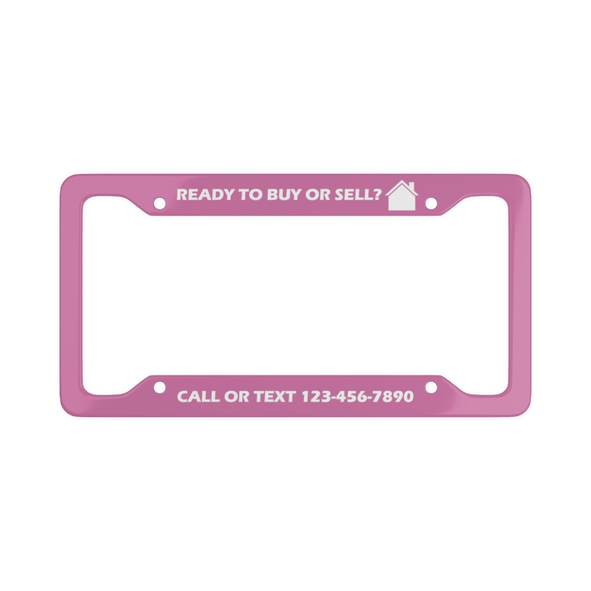 Custom License Plate Frame - Buy/Sell - Pink