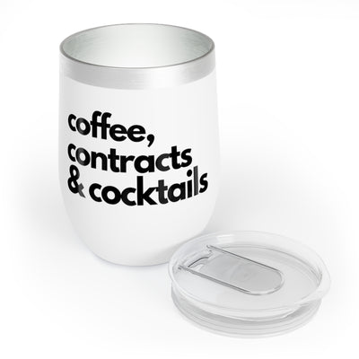 Wine Tumbler - Coffee, Contracts, Cocktails