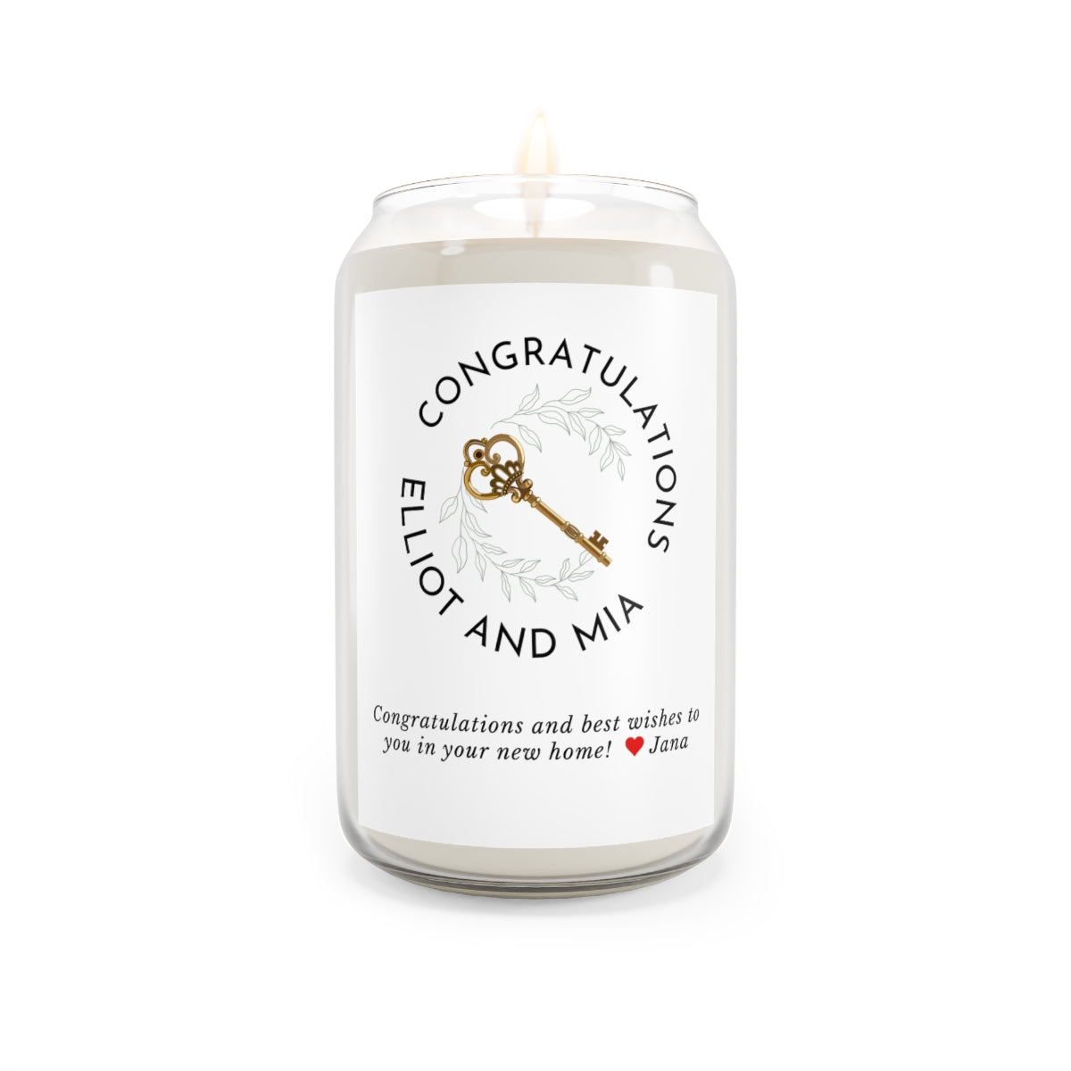 Personalized Candle - Congratulations