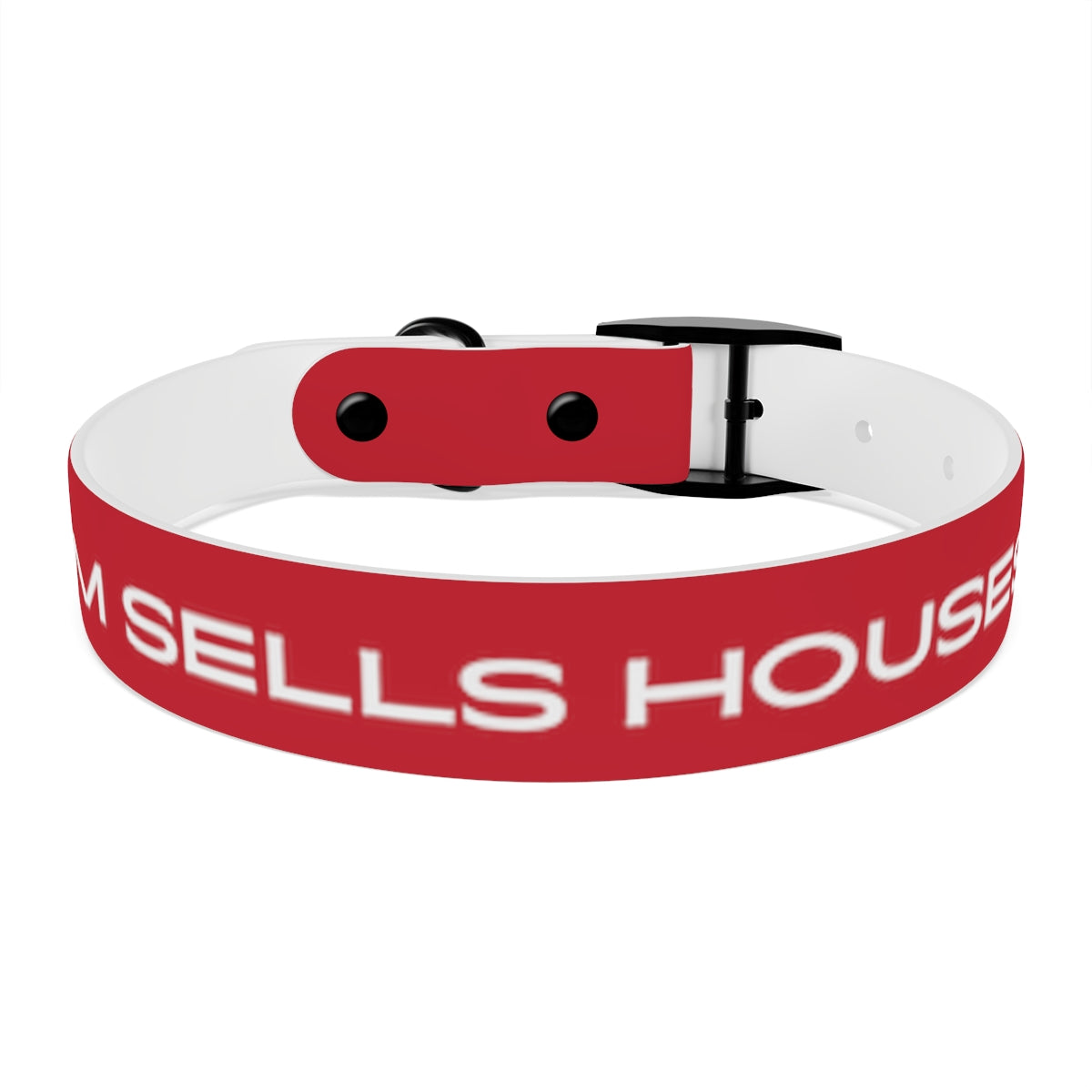 Dog Collar - My Mom Sells Houses - Red