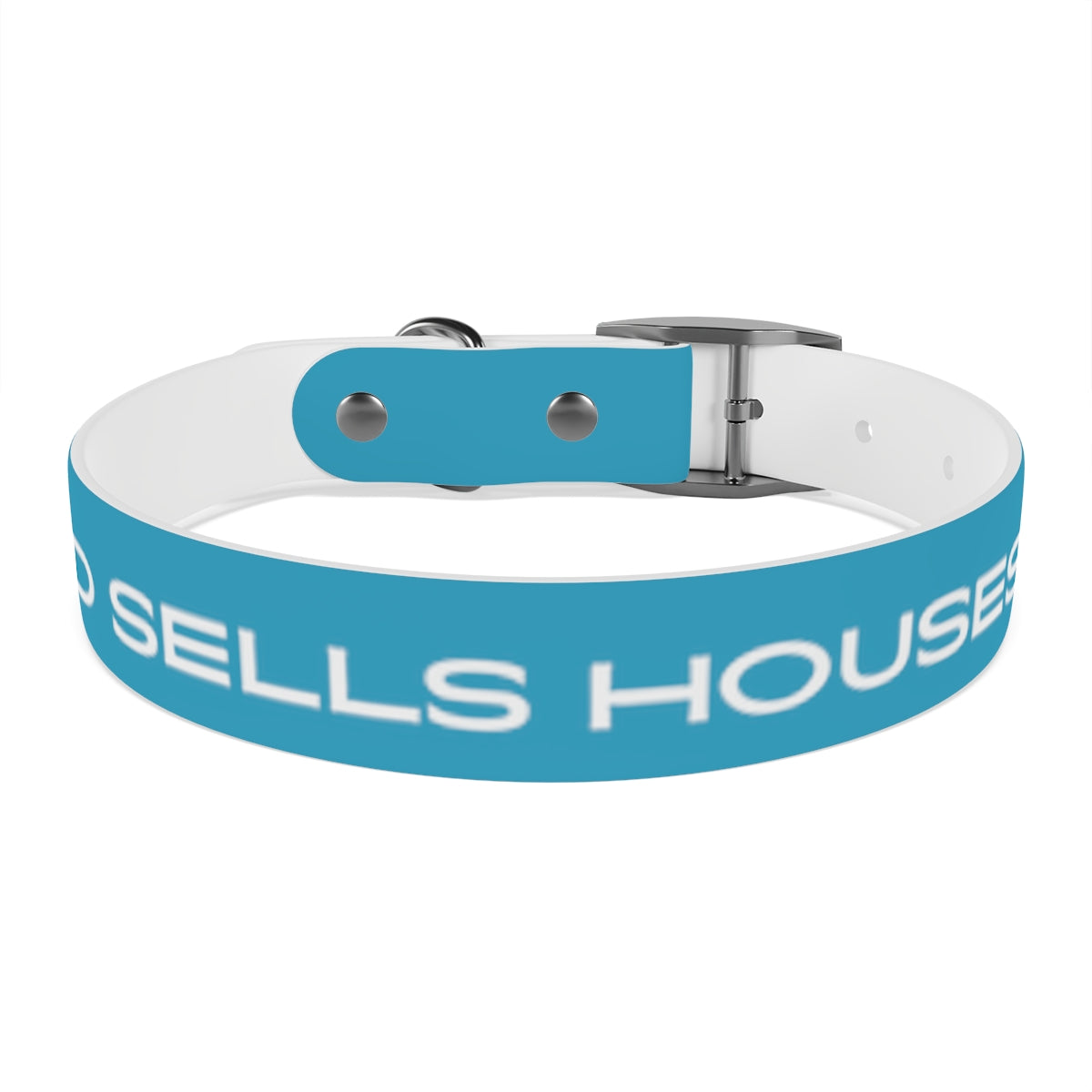 Dog Collar - My Dad Sells Houses - Turquoise